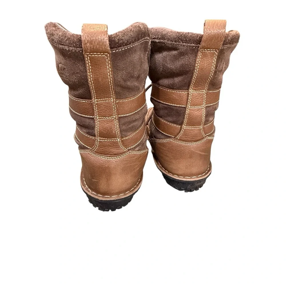 Sorel‎ Kaya Brown Thinsulate Suede Leather Winter Lace Up Boots Women's Sz US 7
